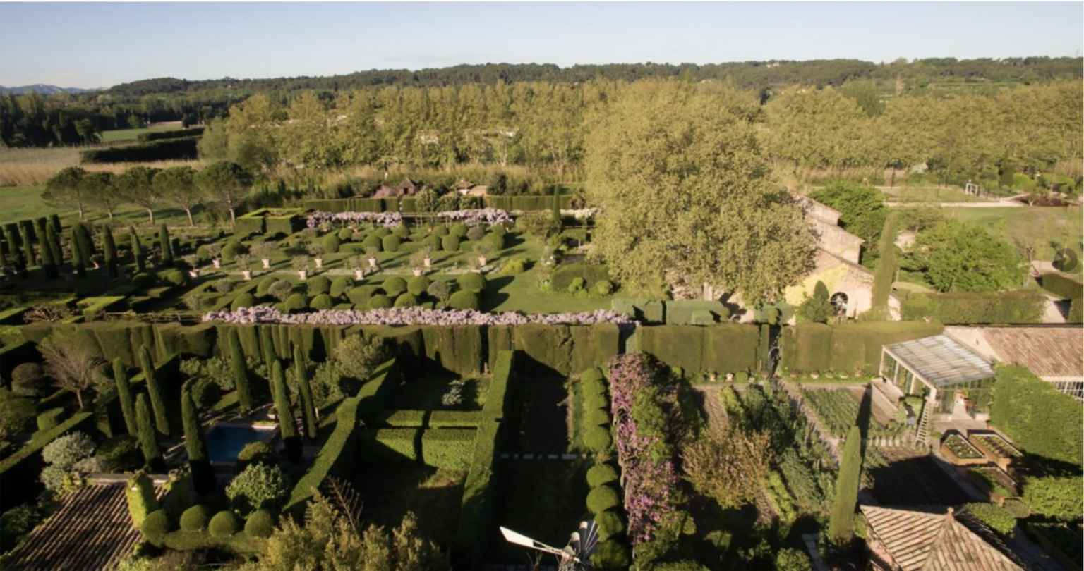 Les Confines Garden Aerial View