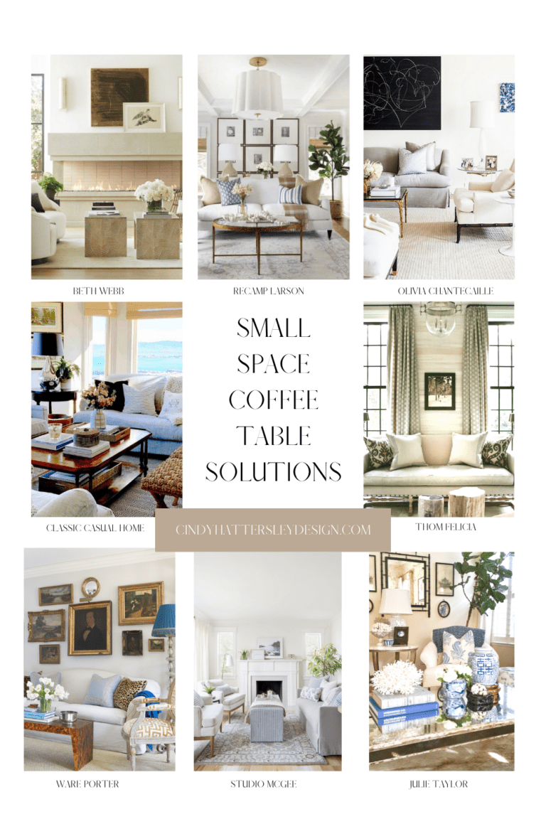 SMALL COFFEE TABLE SOLUTIONS from Cindy Hattersley