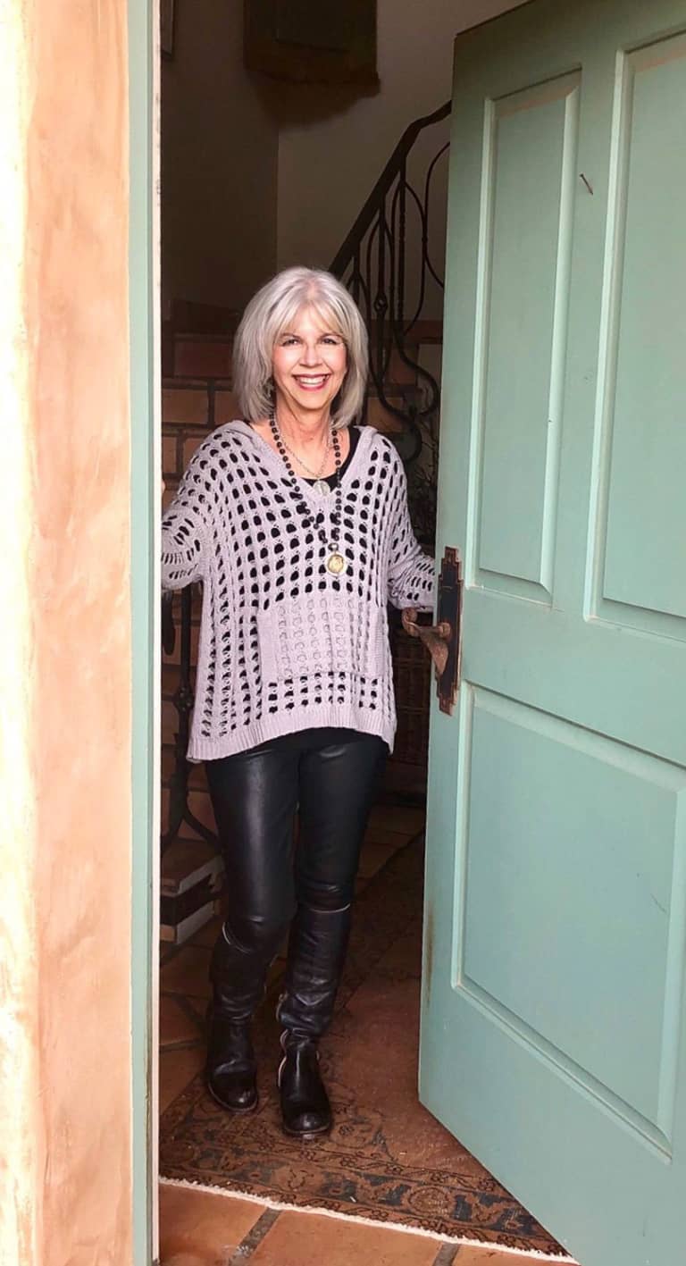 planet crochet sweater