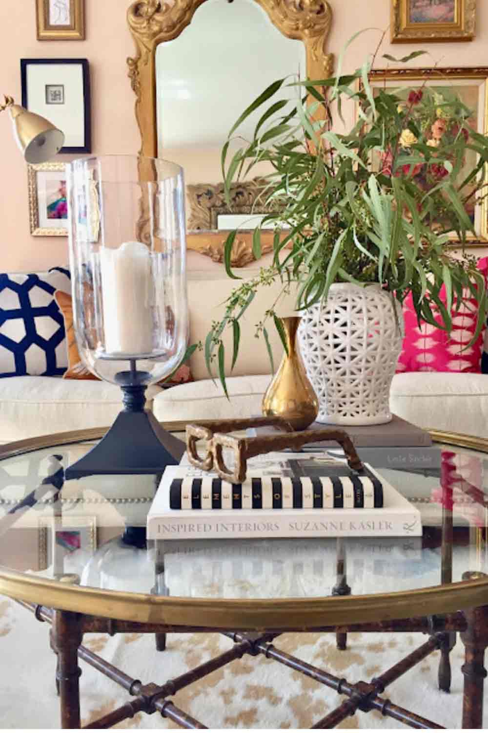 Pam from Simple Details Oval Coffee Table Styling
