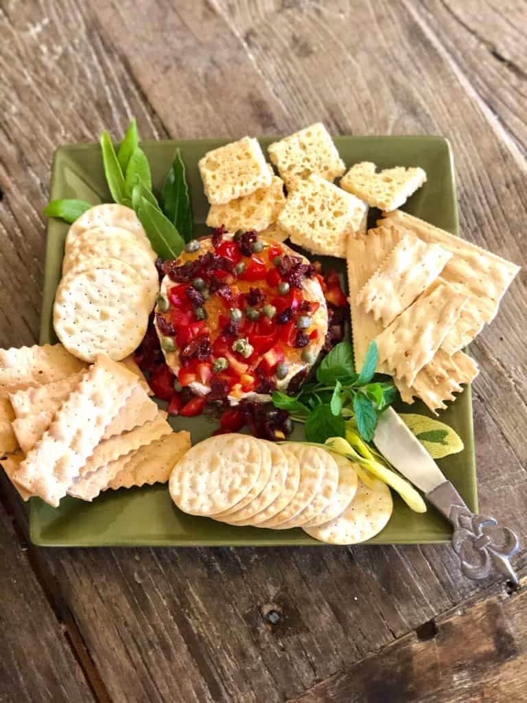 Three Tomato Brie Appetizer