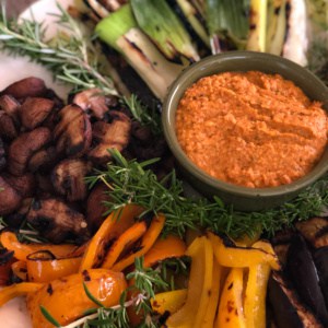 Grilled Vegetables with Romesco Sauce