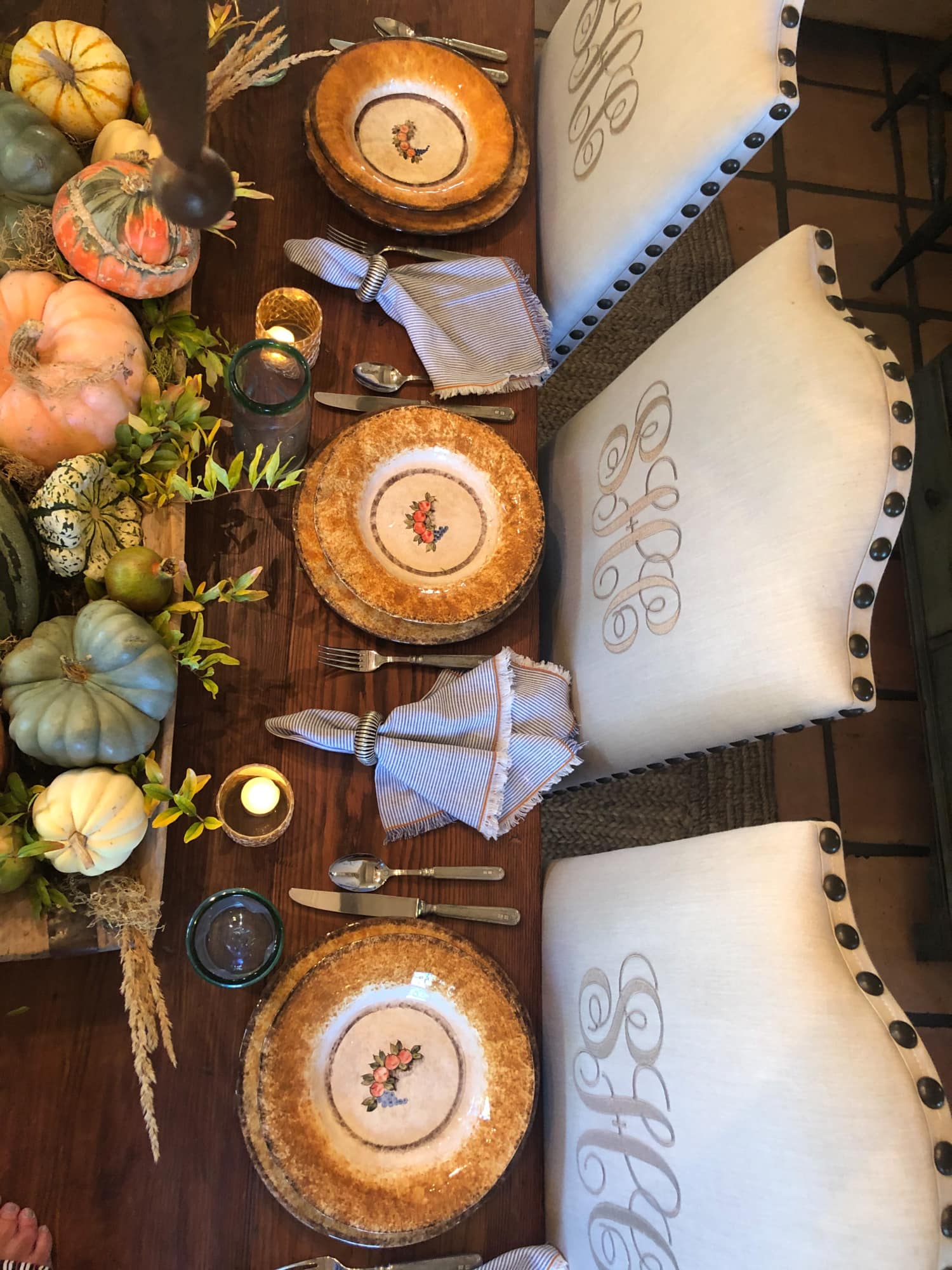 fall soup and salad dinner