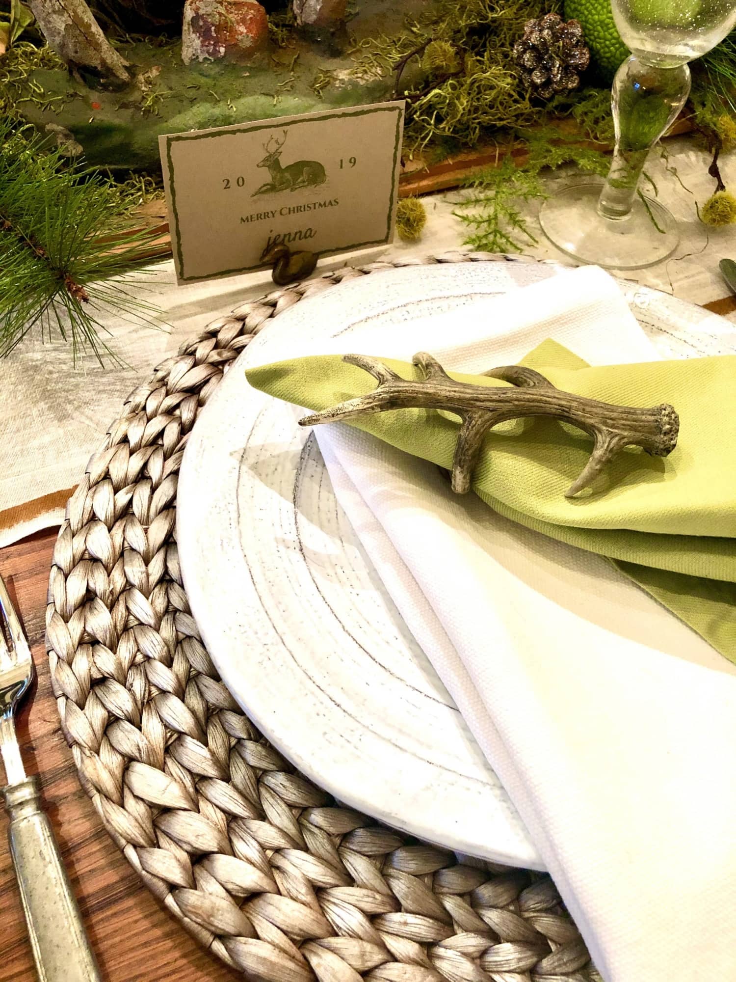 christmas place setting