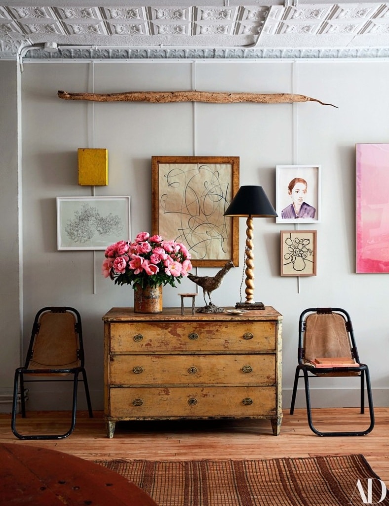 John Derian designed gallery wall