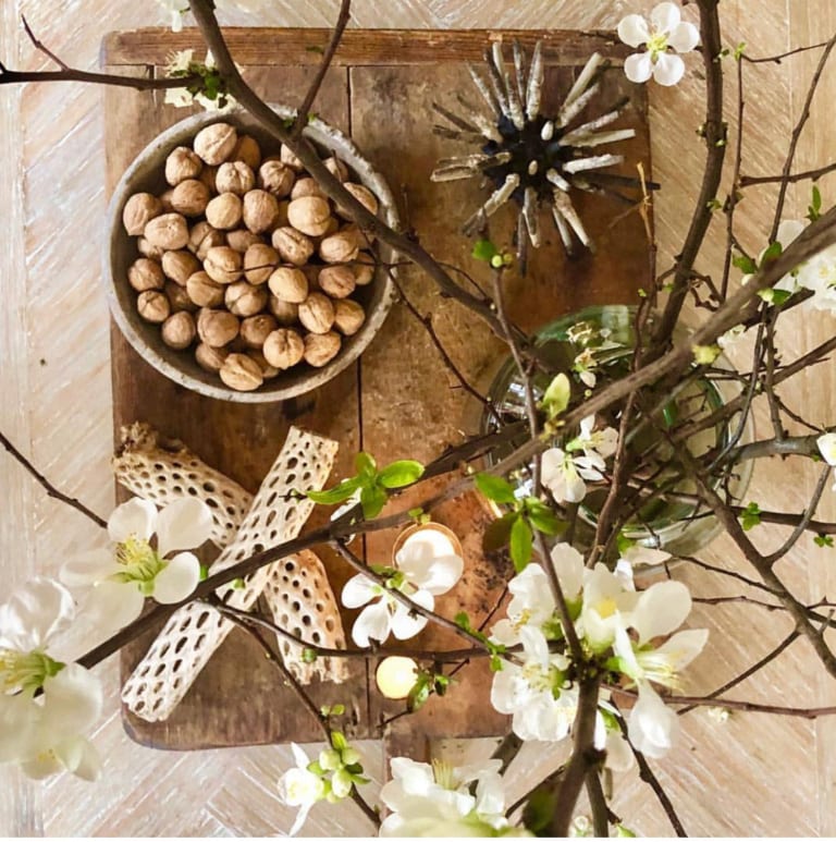 Decorating with antique breadboards