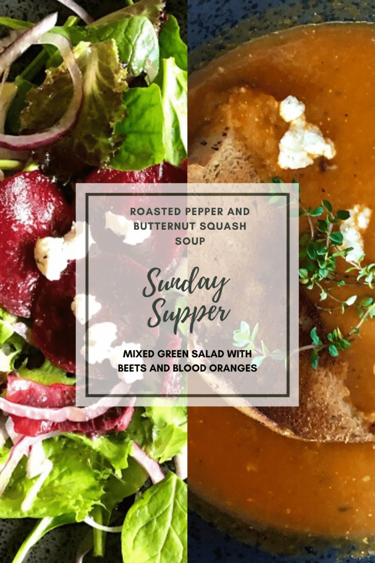 Sunday Supper-Soup and Salad