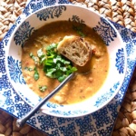 artichoke bisque & roasted tomato soup