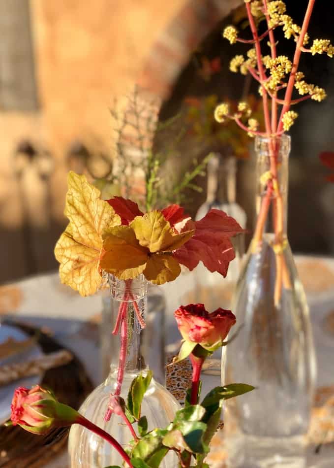 Easy to Create Spring Bottle Tablescape