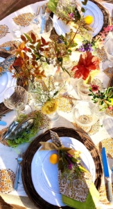 Easy to Create Spring Bottle Tablescape