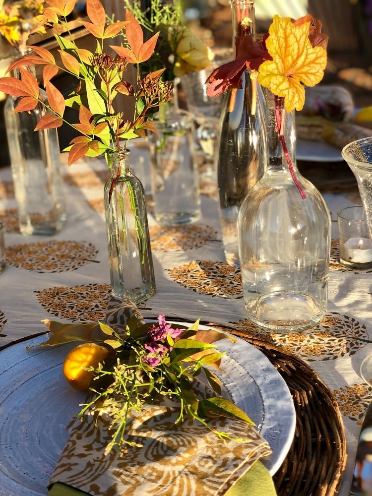 Simple Bottle Tablescape Cindy Hattersley Design