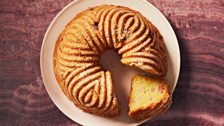 martha stewart lemon olive oil rhubarb bundt cak