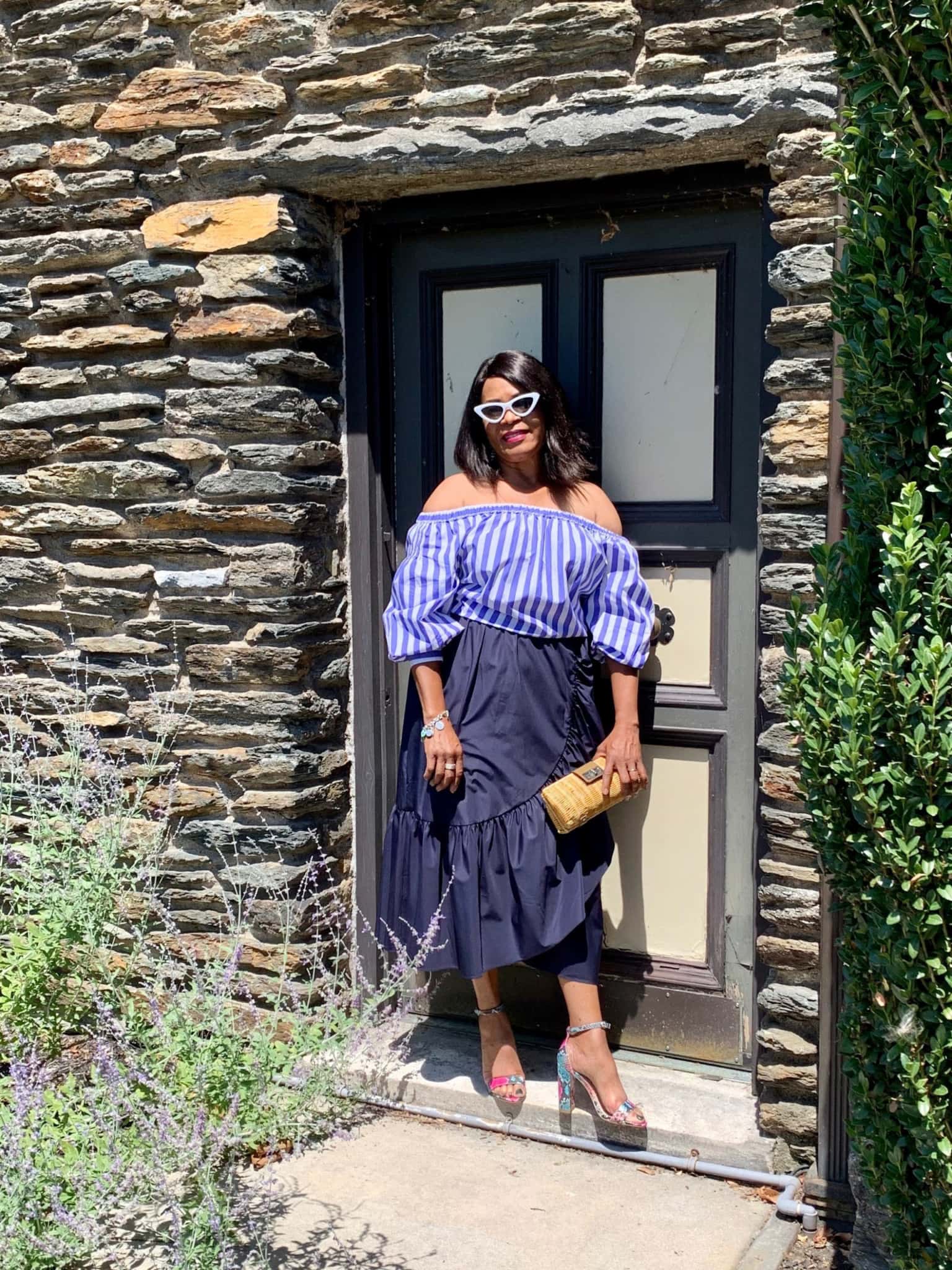 eugenia from the age of grace in off the shoulder top