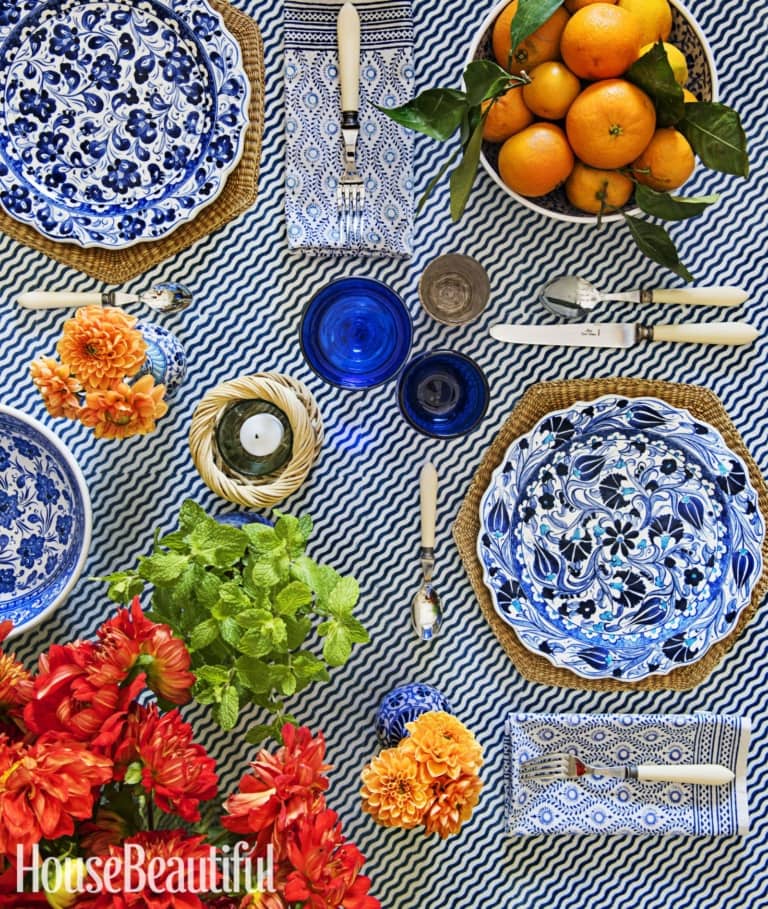 house beautiful tablescape