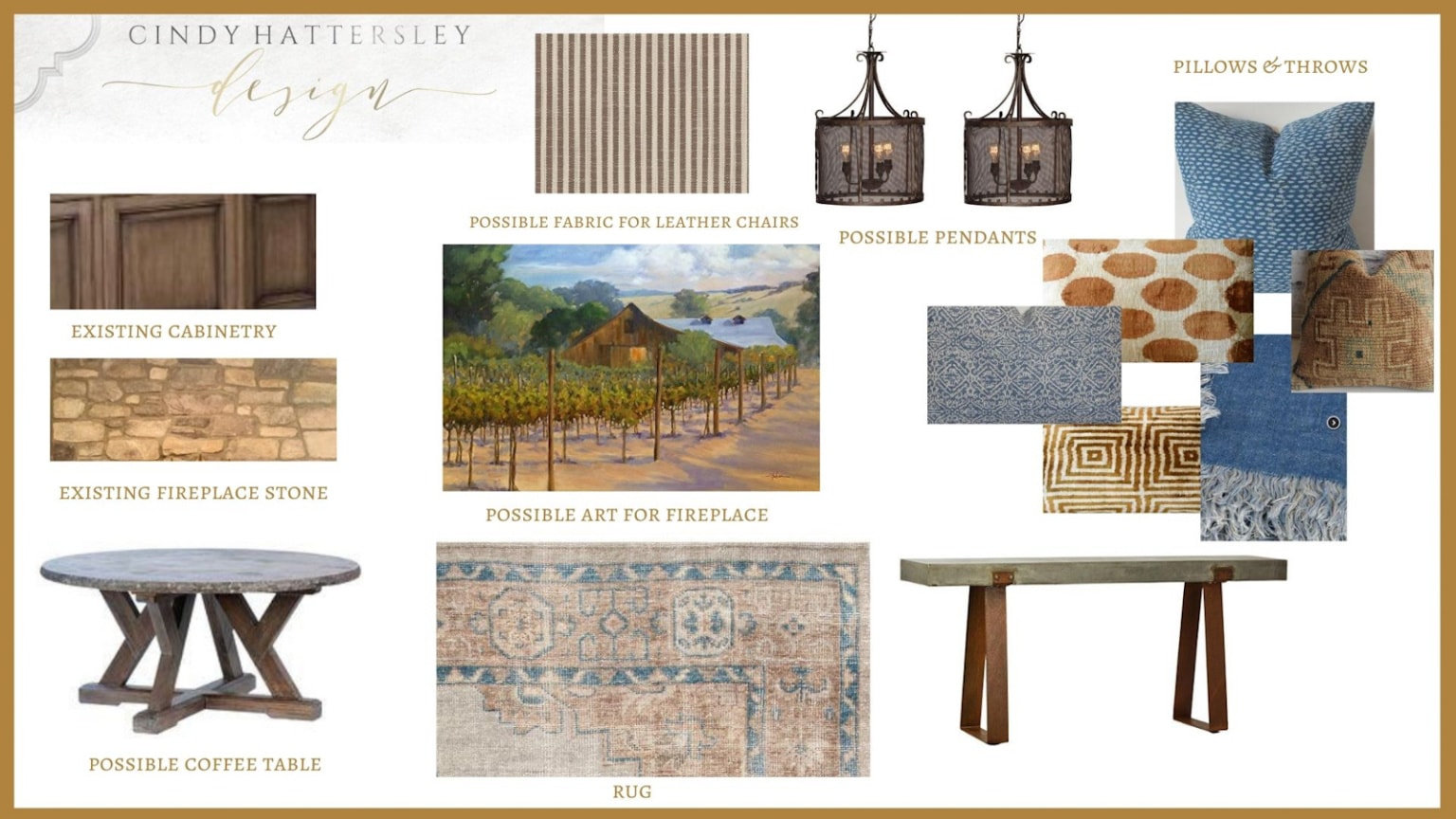 cindy hattersley design client moodboard