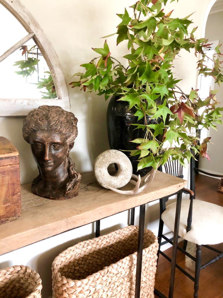 Cindy Hattersley Designed Console Table with Bust closeup