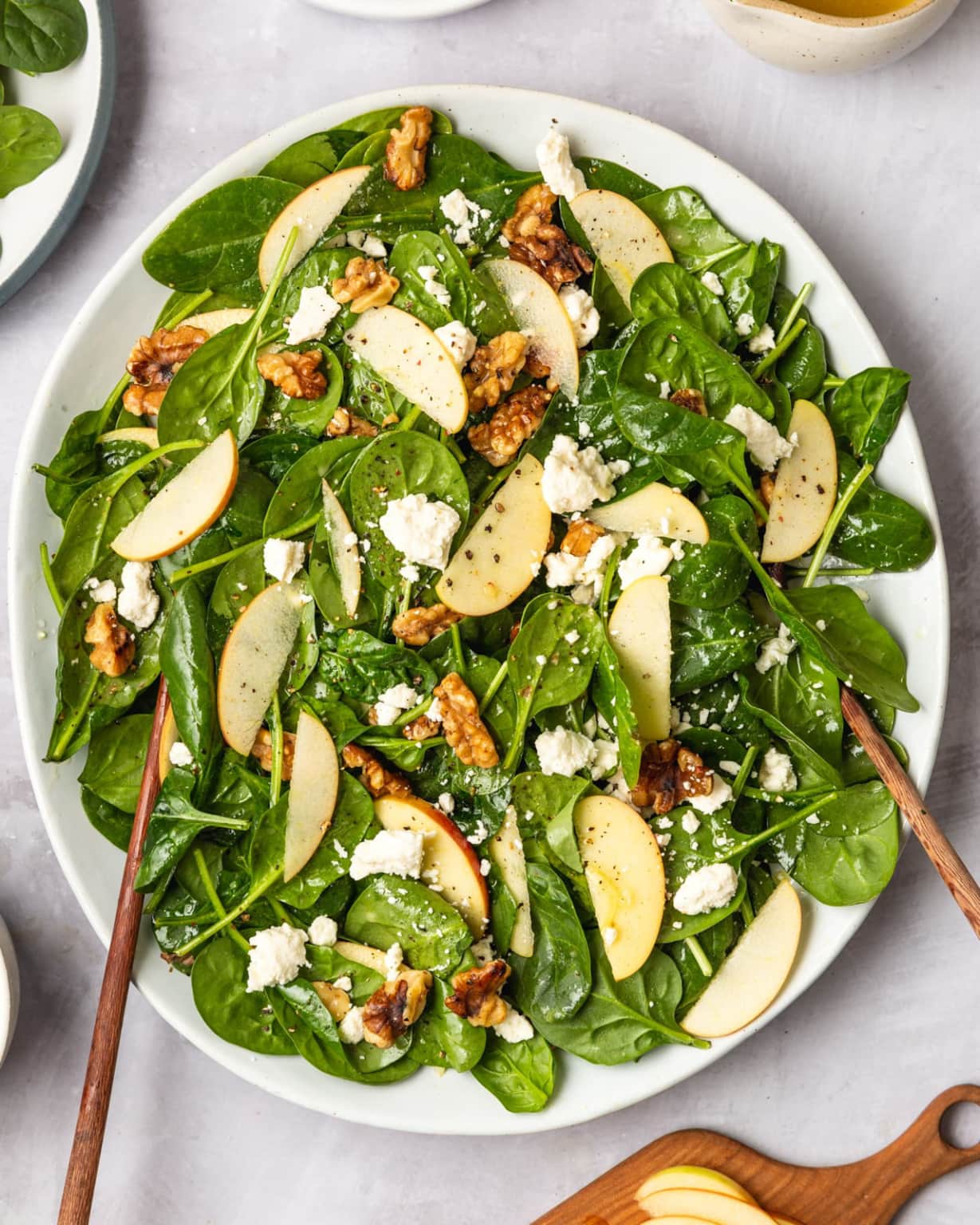 Kitchn Spinach, Feta, Apple and Walnut Salad
