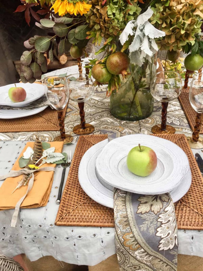 cindy hattersley design outdoor fall tablescape