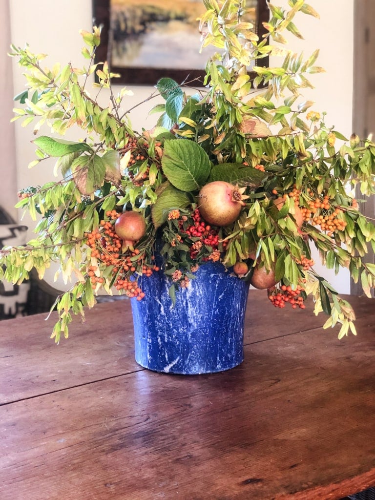 diy floral arrangement with foraged florals