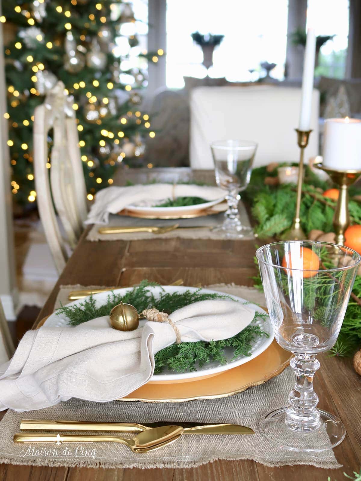 Maison de Cinq Christmas Table 2020 on Cindy Hattersley's blog