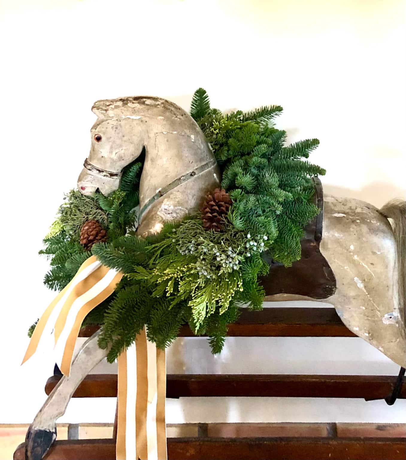 antique rocking horse cindy hattersley