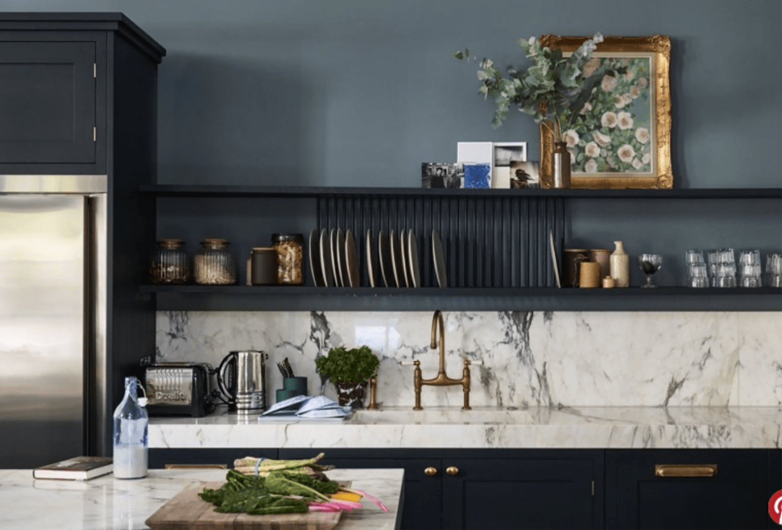 Farrow and Ball via Domino kitchen on Cindy Hattersley's blog