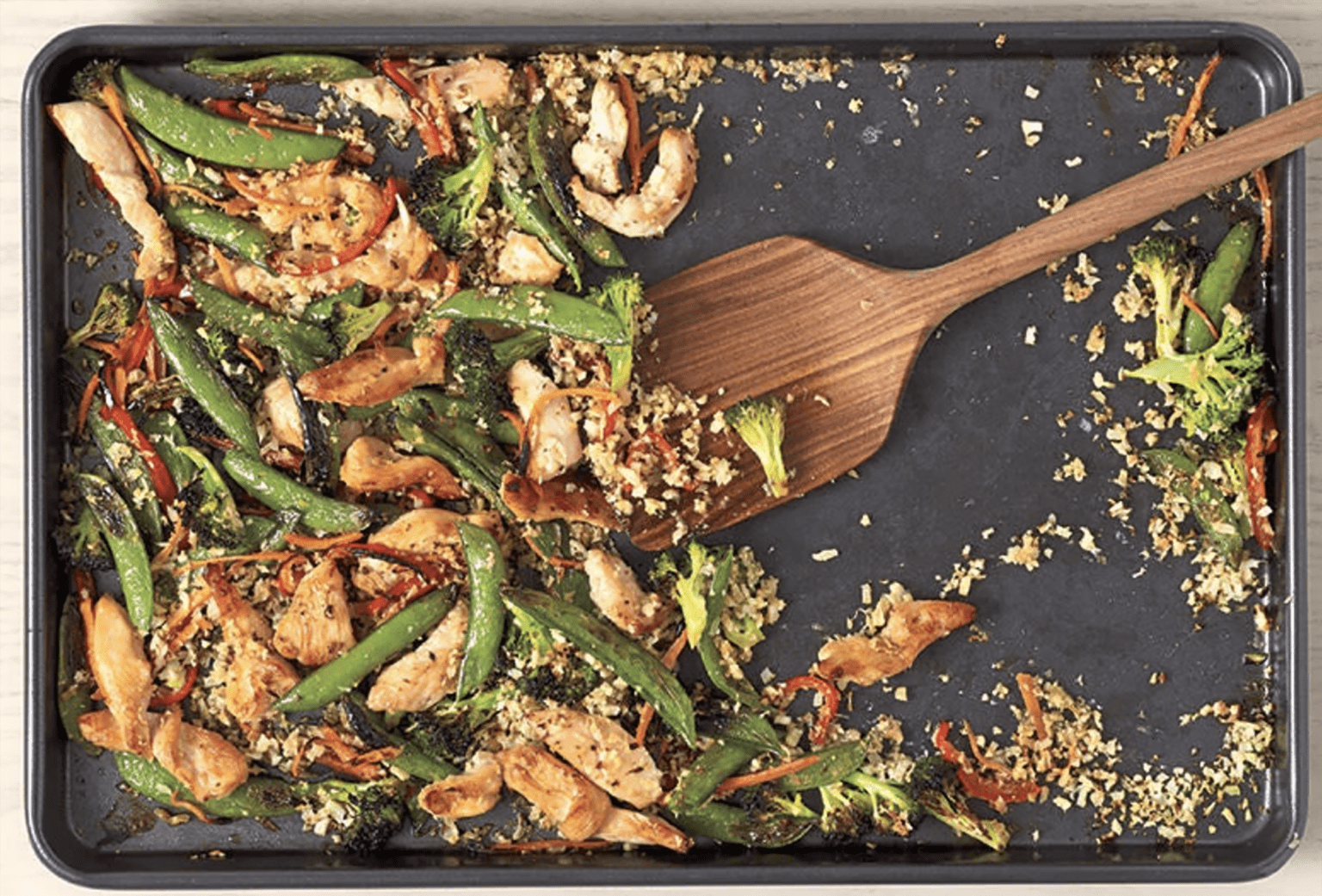 Weight Watchers Sheet pan Cauliflower Rice and Chicken