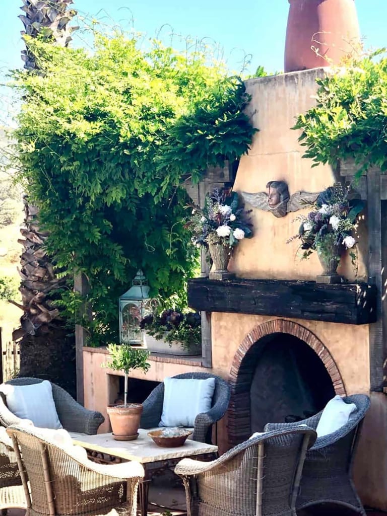 cindy hattersley's outdoor fireplace