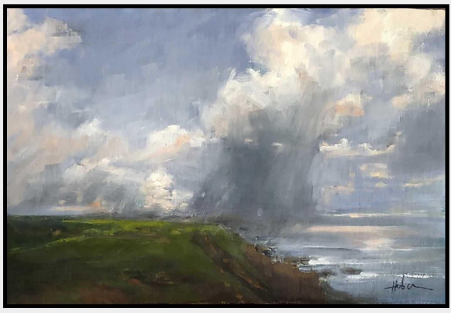 patricia huber quiet rain oil painting on cindy hattersley's blog