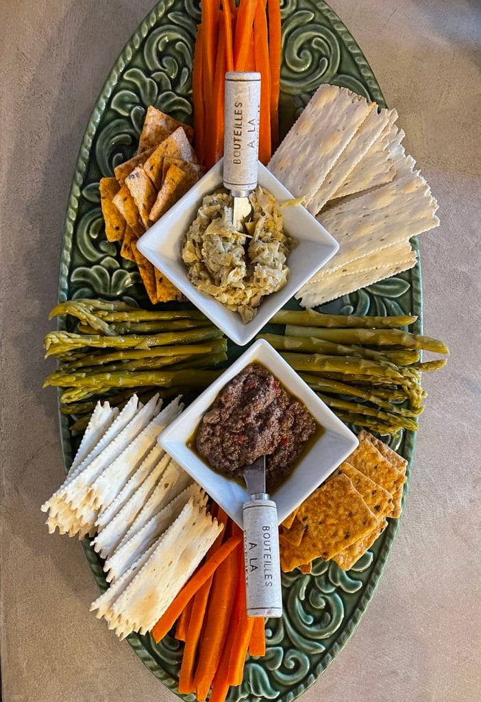 APPETIZER PLATTER WITH INGREDIENTS FROM AMAZON