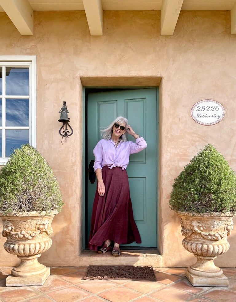 cindy hattersley in cp shades and artemis mules