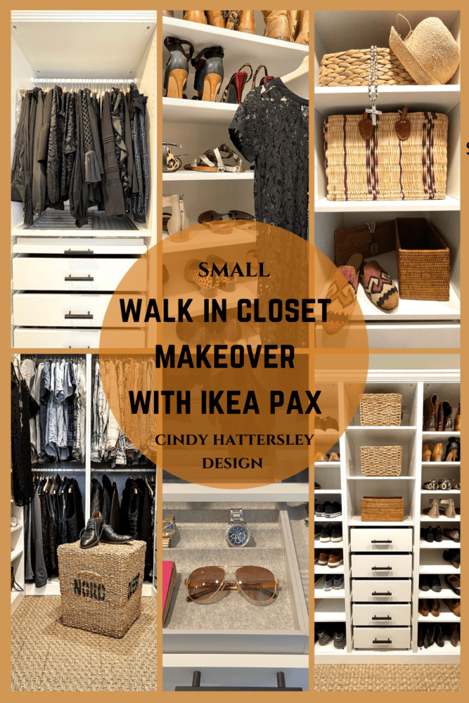 Walk In Closet Makeover with IKEA PAX SYSTEM - Cindy Hattersley Design