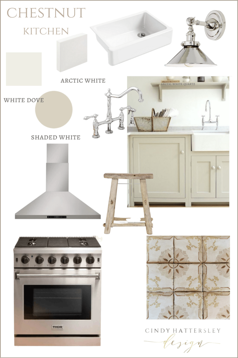 chest nut kitchen inspiration board