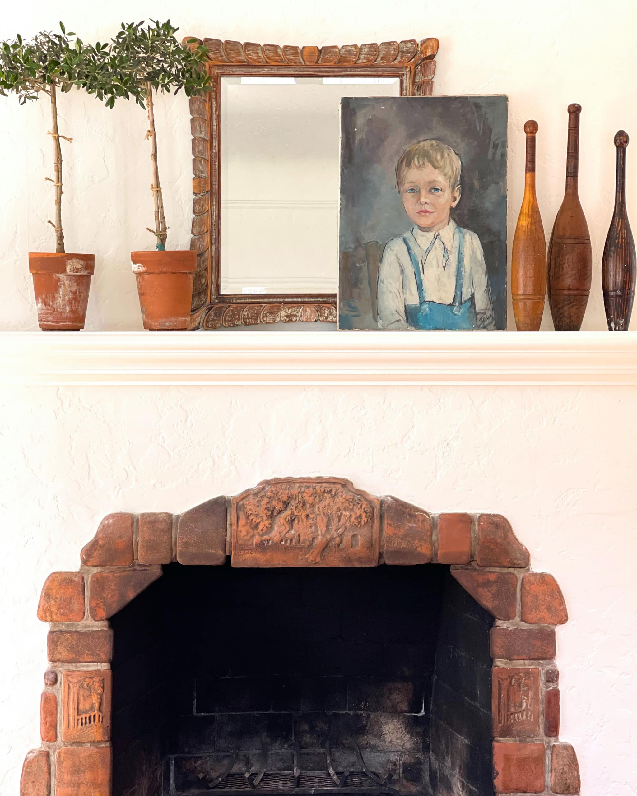 cindy hattersley's fireplace mantel