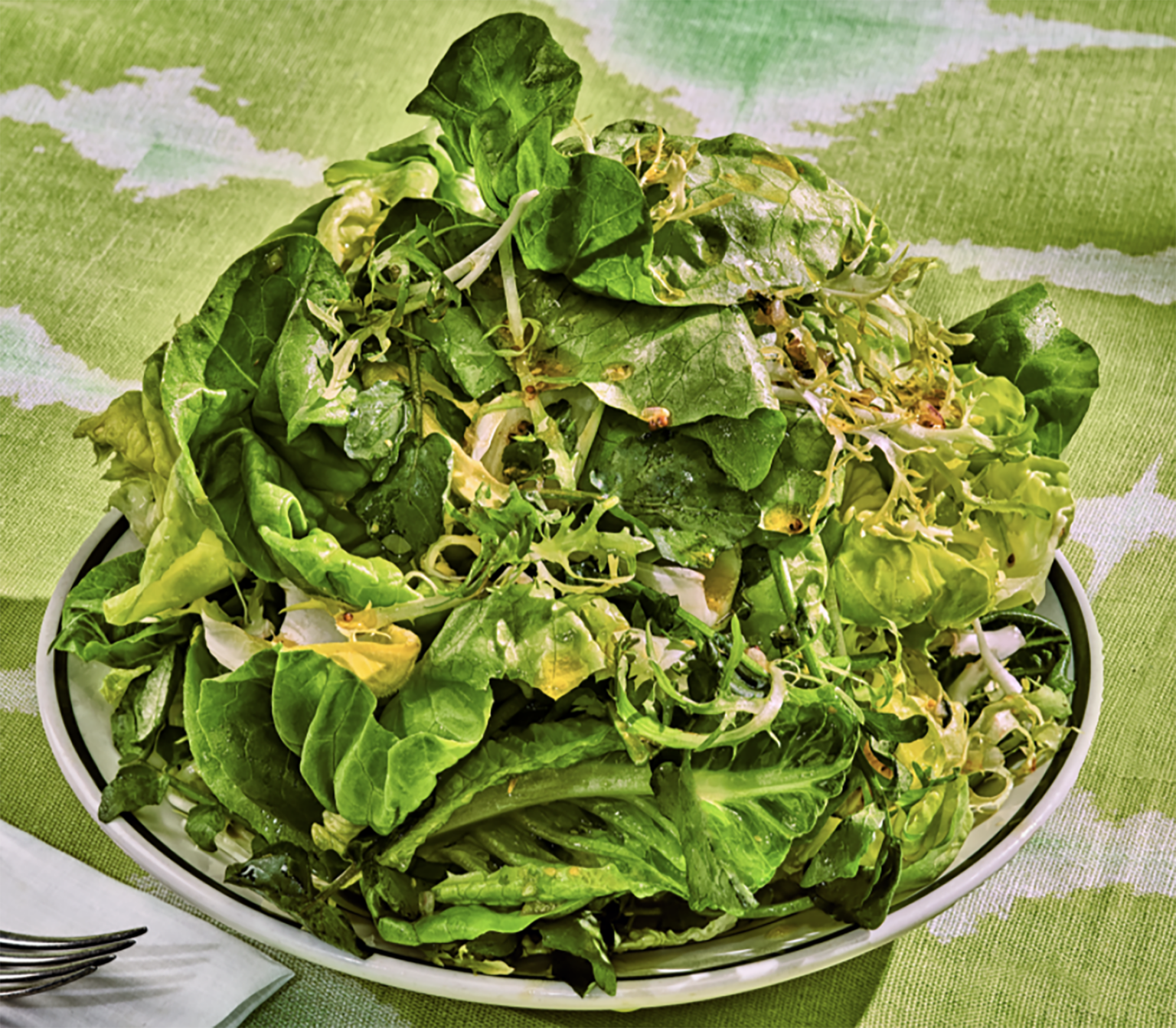 via carota ensalada verde