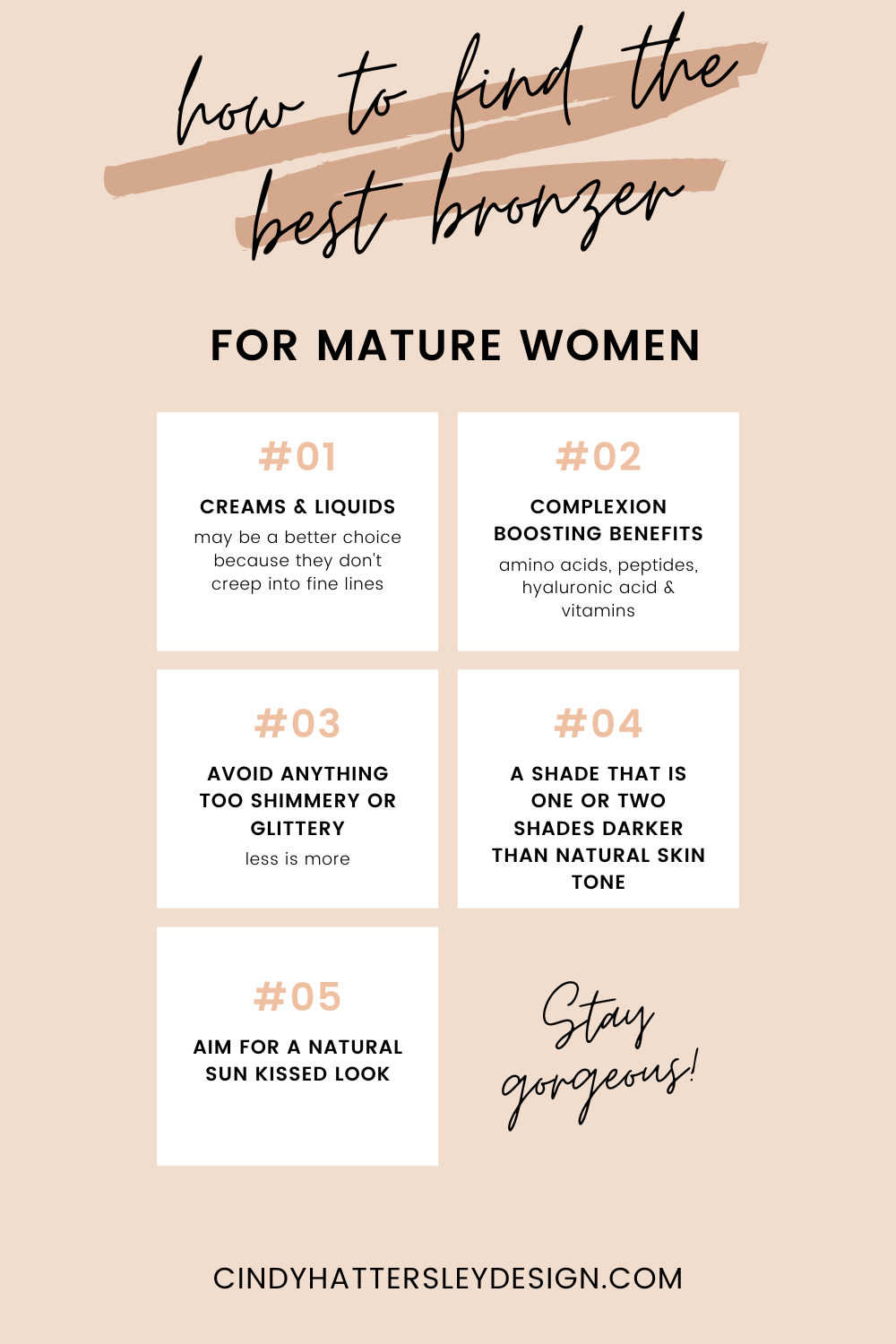 how to find the best bronzer for mature skin