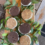 ice cream sandwiches with tate bake shop cookies and haagen daaz ice cream