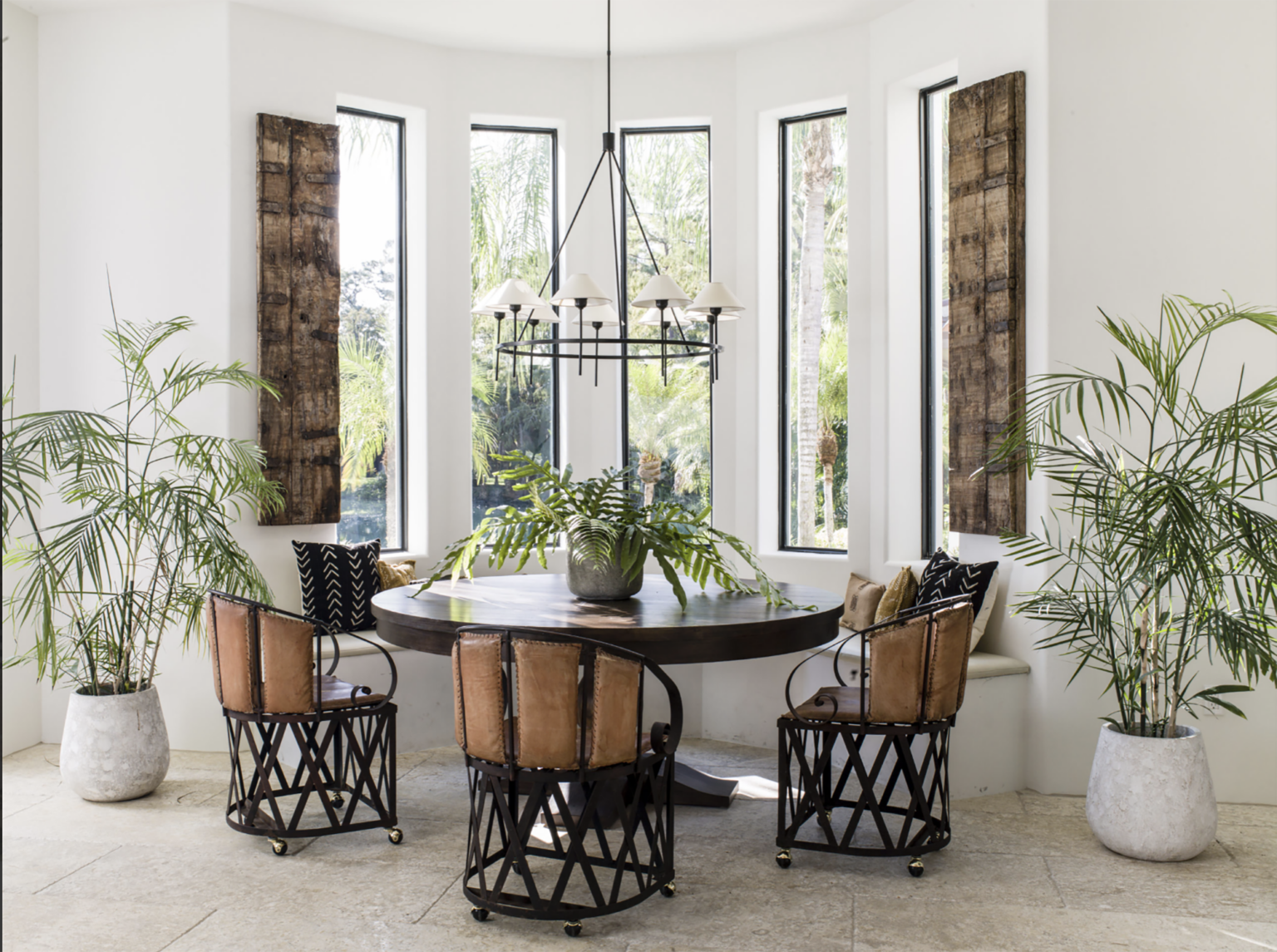 lauren liess dining area in florida home