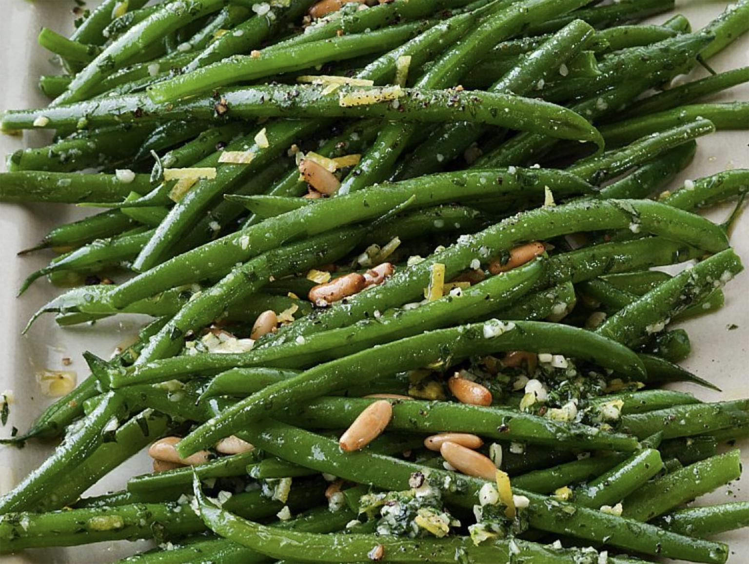 INA GARTEN GREEN BEANS GREMOLATA