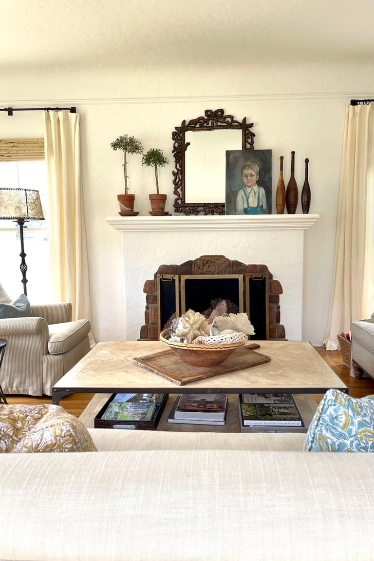 Fixer Upper Living Room Before and After