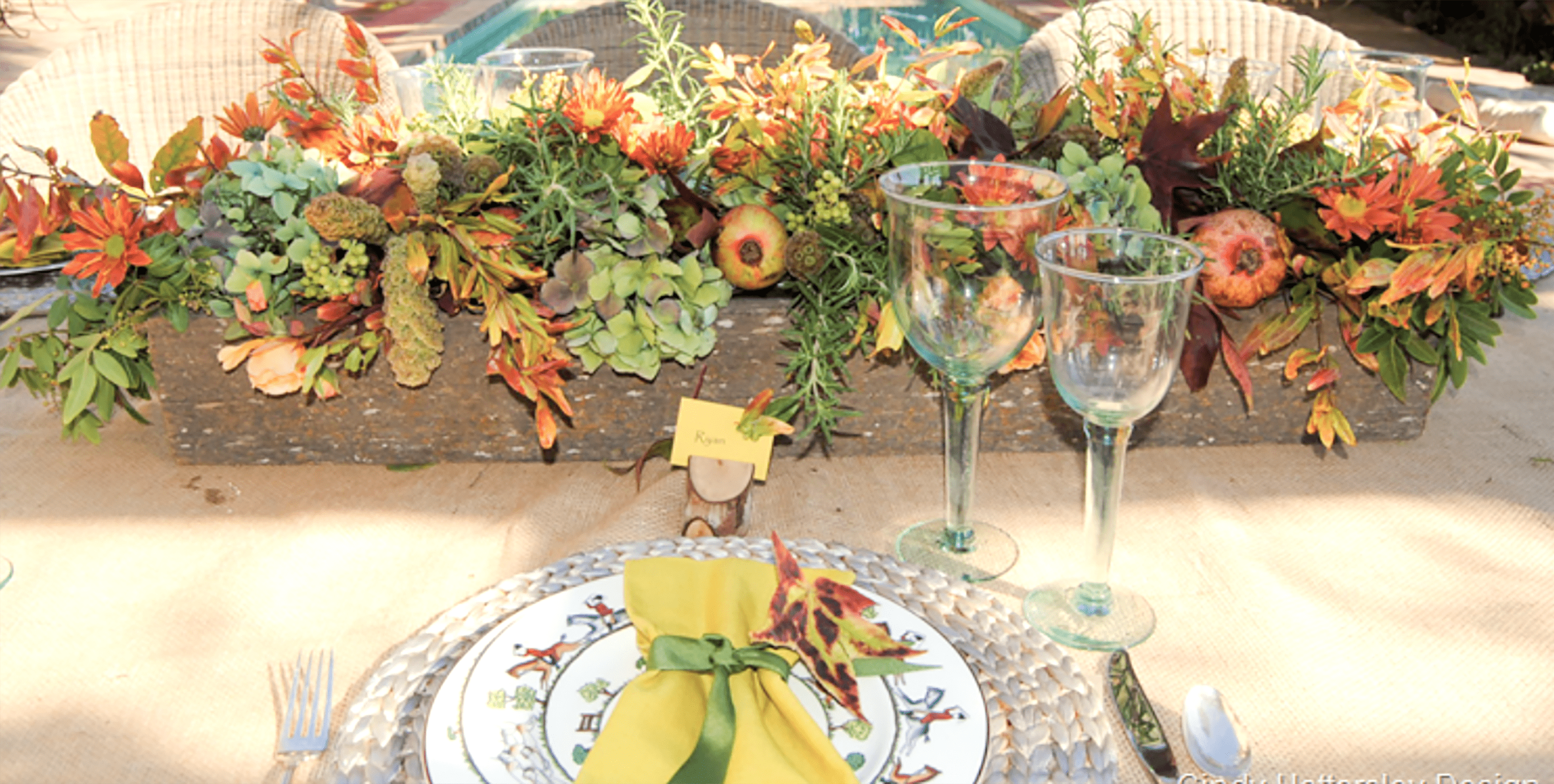 fall tablescape by Cindy Hattersley