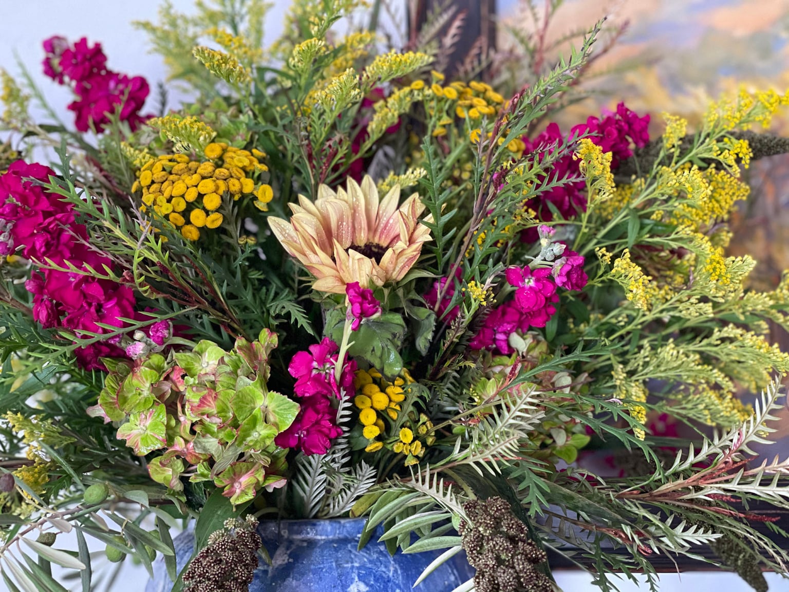 floral arrangement close up