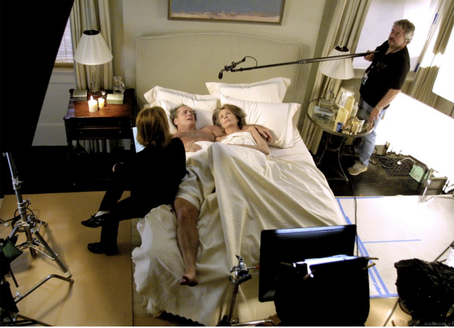 nancy meyers on the set of something's gotta give