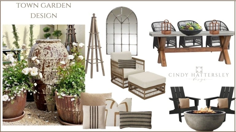 town garden plan cindy hattersley design