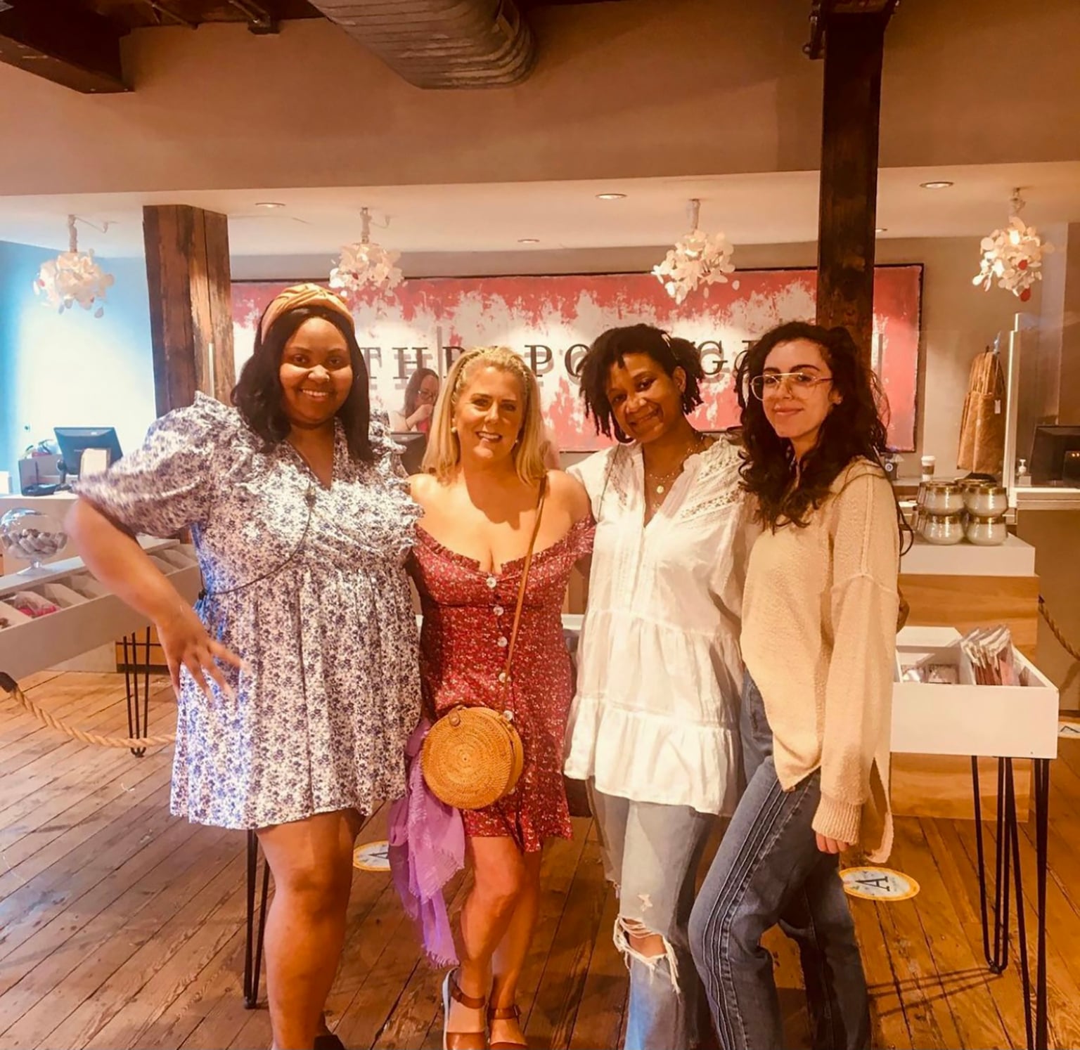 Kelly with Savannah co-workers