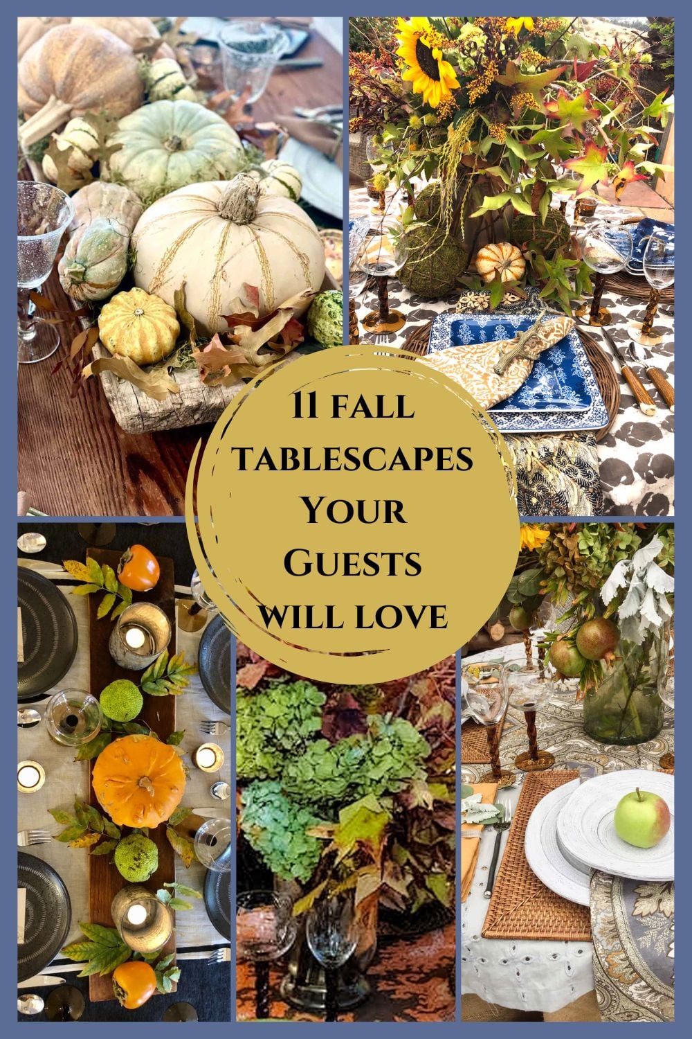 Eleven Beautiful Fall Tablescapes your Guests will Love