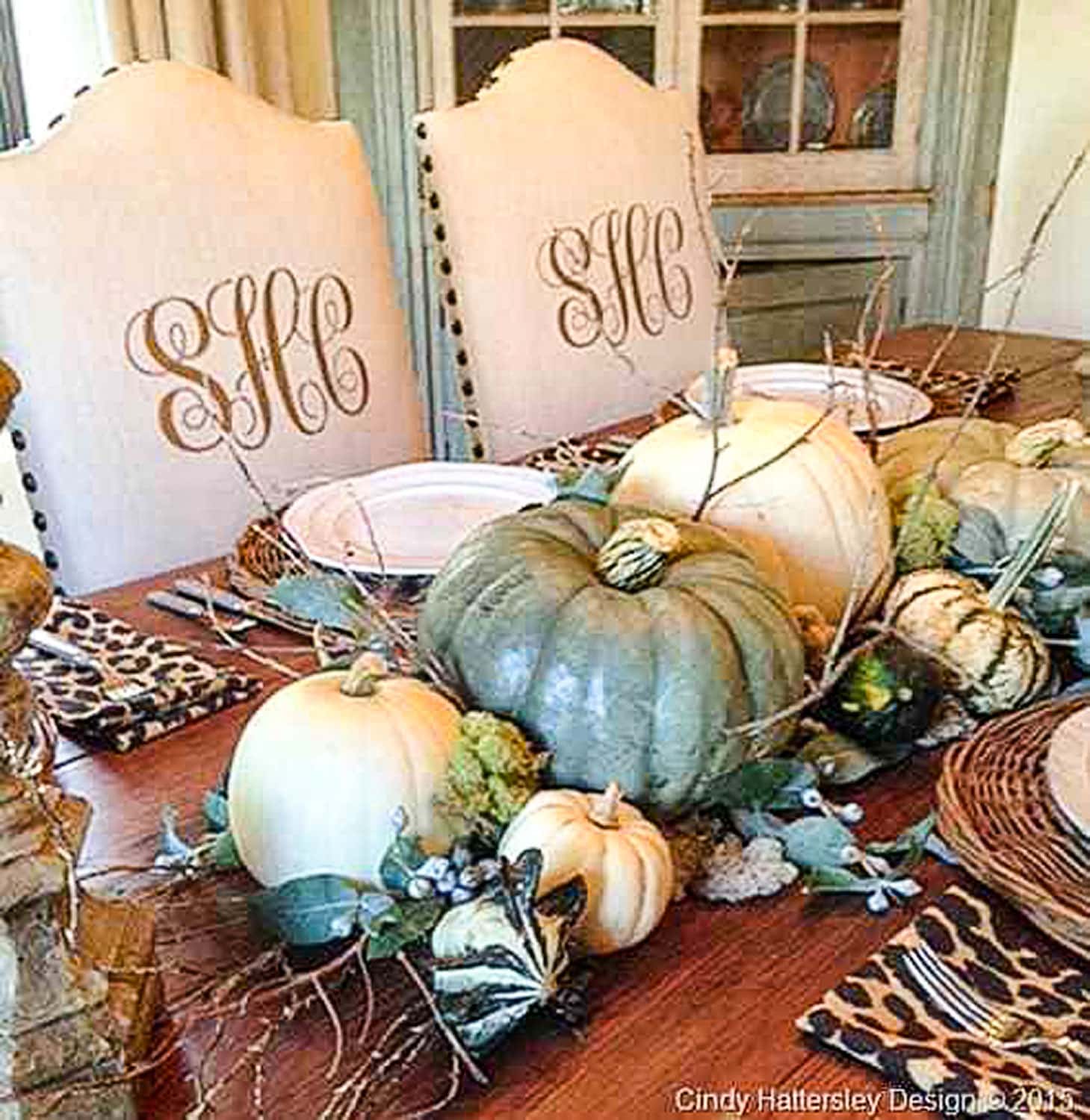 Cindy Hattersley-neutral-FALL-table-with-leopard-napkins_