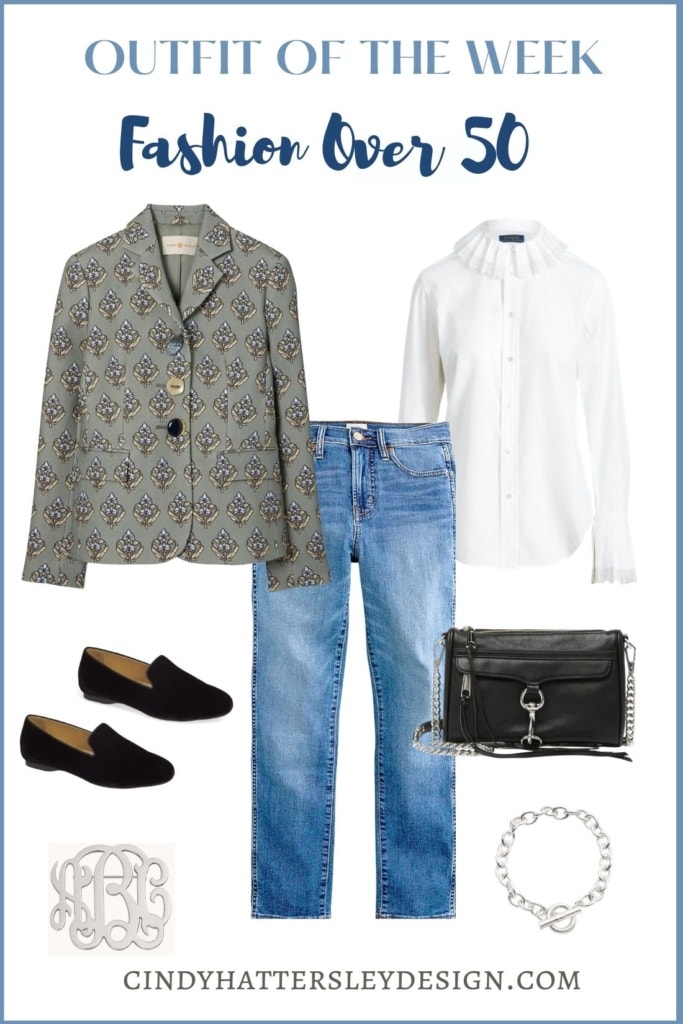 outfit of the week tory burch inspired