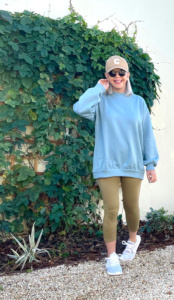 over 50 fashion blogger Cindy Hatttersley in Target Activewear