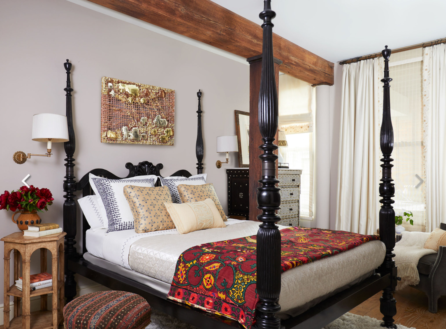 Katie Leede Collected Pattern Filled Bedroom